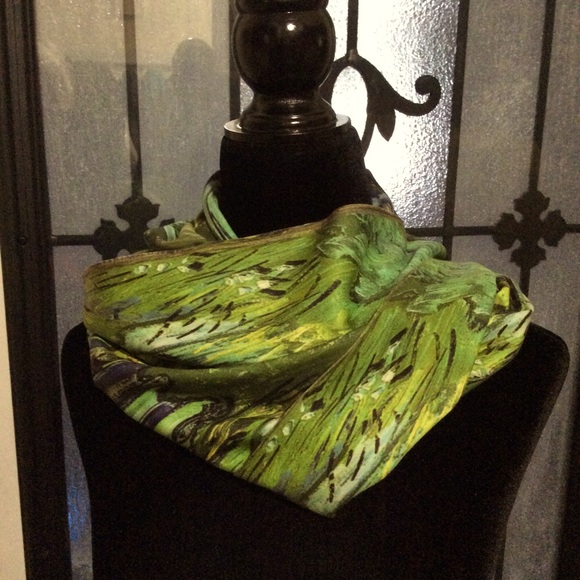 Vincent Van Gogh Stairs of Auvers silky scarf - Picture 7 of 8